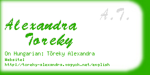 alexandra toreky business card