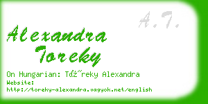 alexandra toreky business card